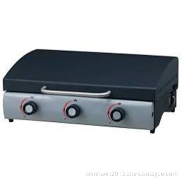 Gas Plancha BBQ Grill with 3 Burners for Euro (WSH-PL3B4)